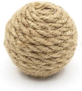 Inspired Living Eco Friendly Sisal Cat Ball Toy For Indoor Cats Natural Chew & Fetch Play Ball 1pc