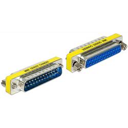 Delock Seriell Adapter [1x D-SUB-Stecker 25pol. - 1x D-SUB-Buchse 25pol.] Blau, Silber 65484