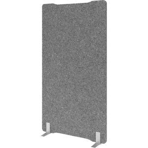 Hammerbacher Stellwand VASWG1810/5, Akustik-Trennwand, aus Vlies, pinnbar, grau, 100 x 180 cm