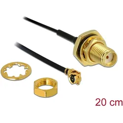 DELOCK HF Kabel SMA -> MHFX Bu/St 0.20m