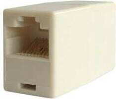 AISENS A138-0294 RJ-45 Vrouwelijke Connector, Wit, Plat