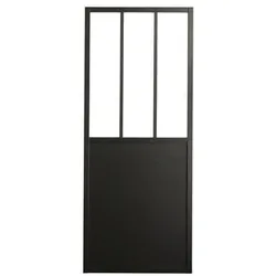 Optimum, Zubehör Türbeschlag, Schiebetür-Kit Atelier noir - H2040xL830xP40 + Schiene