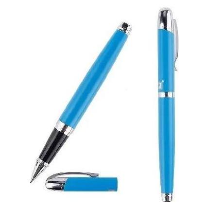 Main paper Eleganter 0,5-mm-Kugelschreiber mit blauer Kappe (1x) (58214378)