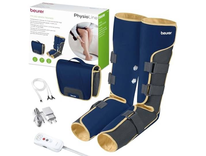 Beurer FM 150 Venenmassagegerät, elektrische Kompressionsmassage, Beinmassagegerät für zu Hause, kann Muskelverspannungen lösen, fördert Durchblutung, Regeneration der Muskulatur nach Training