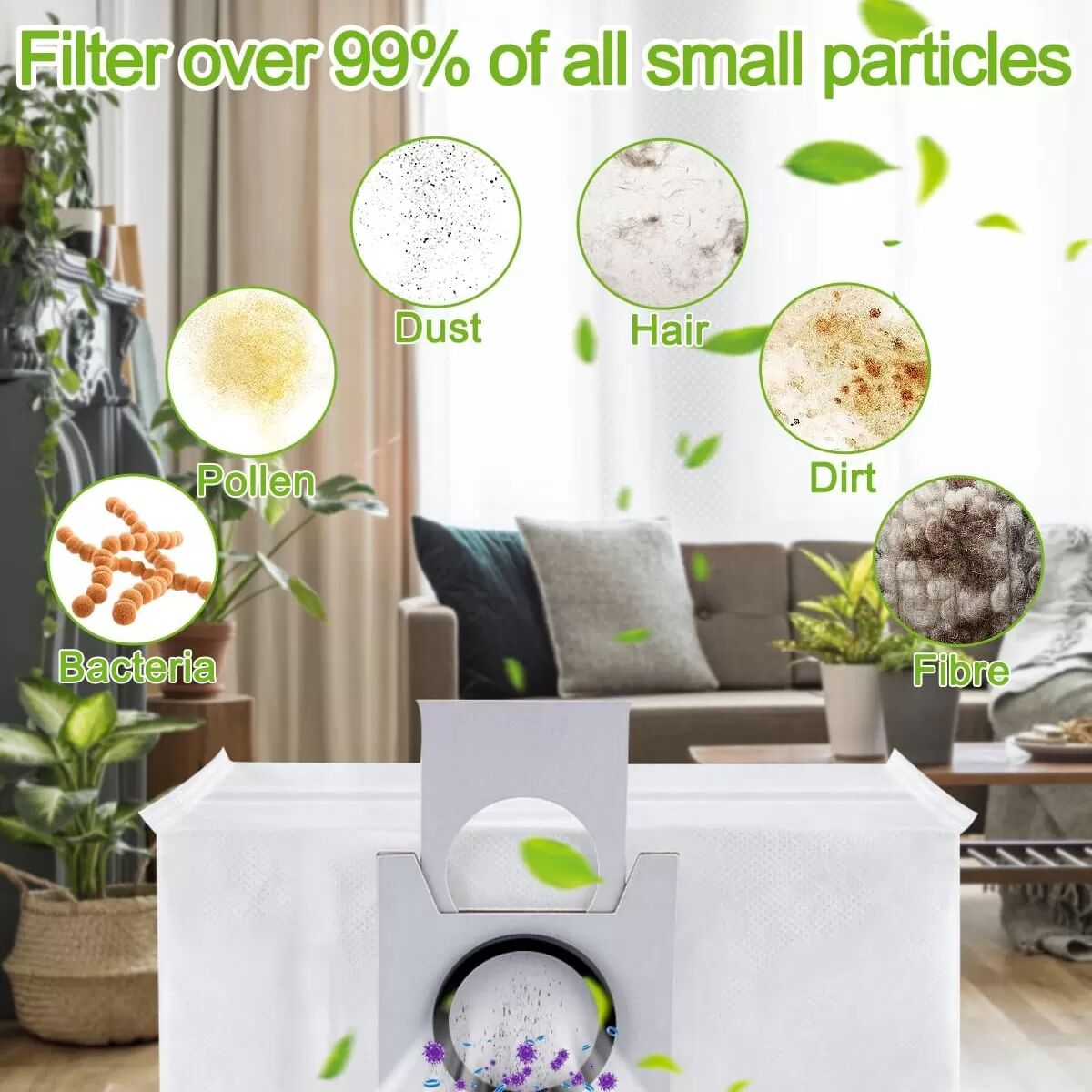 INF Accessoires pour aspirateur robot Ecovacs Deebot X1 Omni/Turbo, 15 pièces