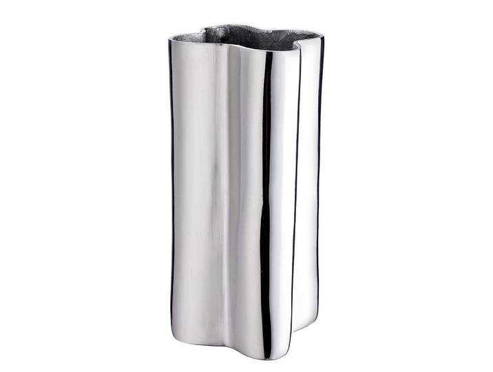 Butlers Vase Chrome, Silberfarben, Metall, 30 cm, Dekoration, Vasen, Metallvasen