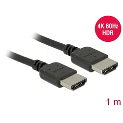DELOCK 85215 - Premium HDMI Kabel 4K 60 Hz 1 m