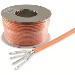 smart MULTIMEDIA CAT.7 Verlegekabel BasicPro, 25 m, orange (S/FTP, CAT7, 25 m), Netzwerkkabel