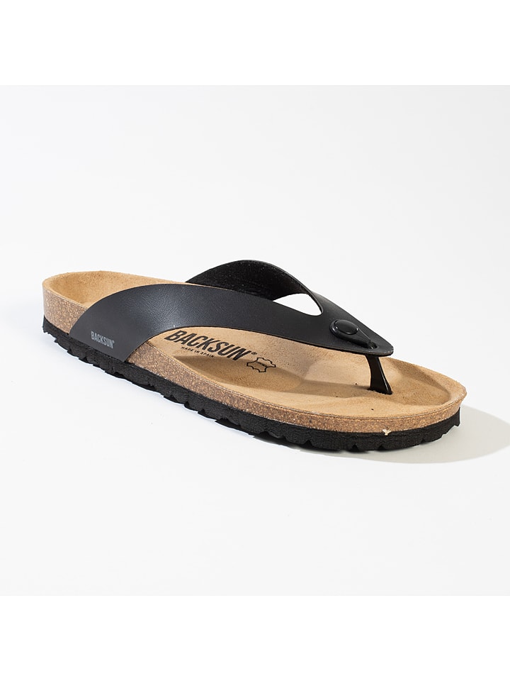 BACKSUN Zehentrenner "Leopoldos" in Schwarz - 42