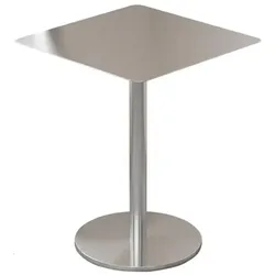 Gastronomie-Edelstahltisch für Bar und Restaurant – Schlanke Ausführung – Quadratischer Tisch 80×80×75cm【BXG-BF80】