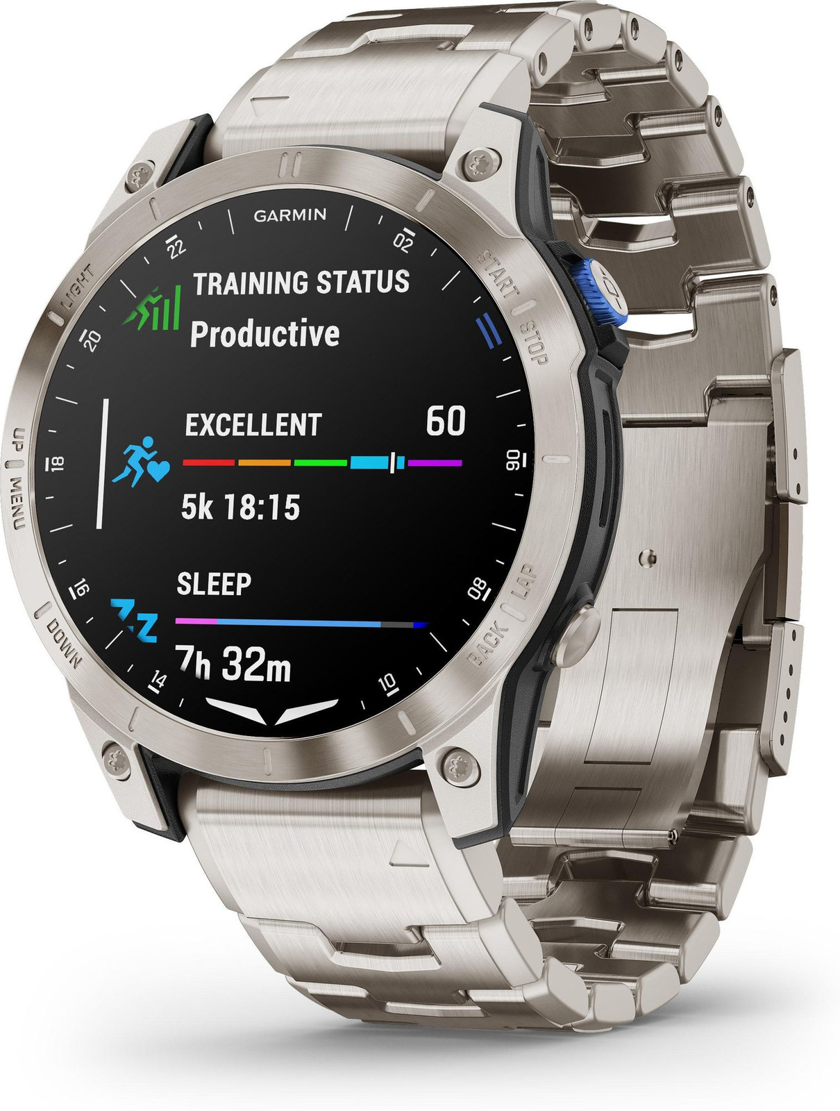 Garmin D2 Mach 1 Smartwatch met titanium horlogeband en extra siliconen horlogeband, zwart
