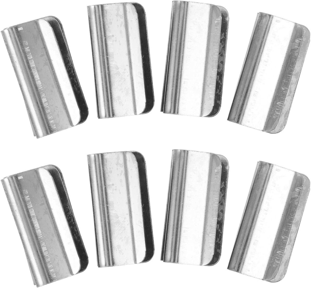 Set van 8 paar zilveren magnetische gordijnclips van 15 cm breed voor verduistering van je kamer