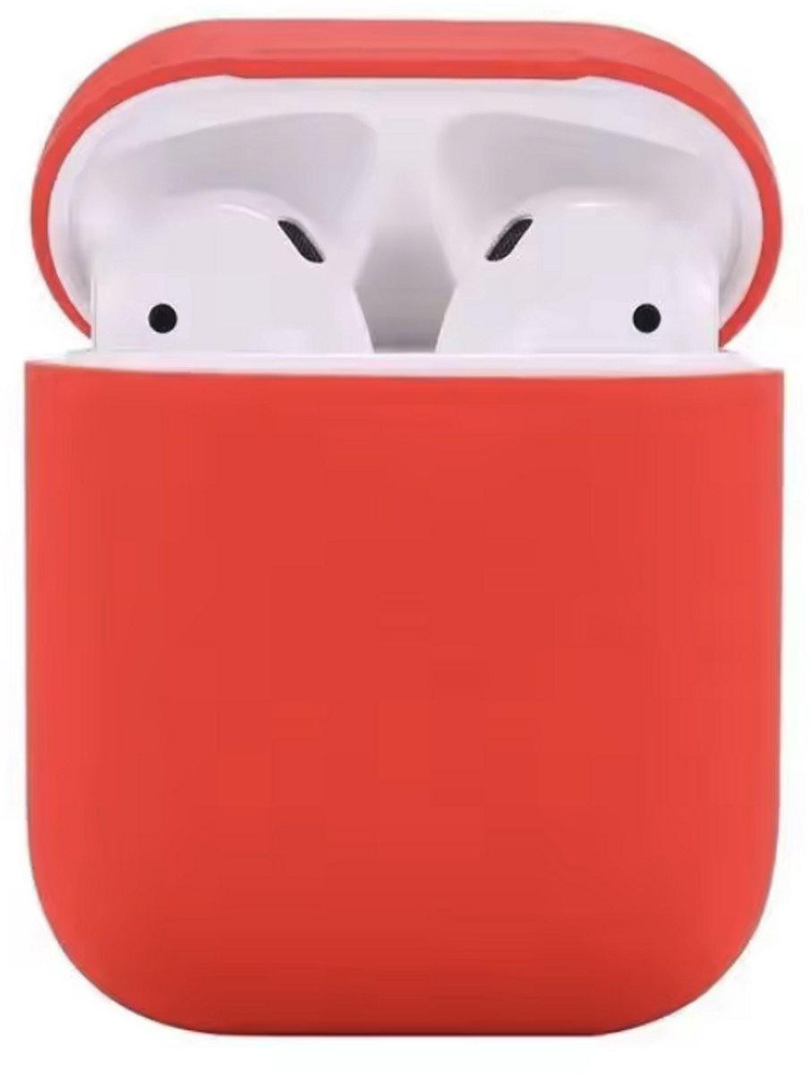 CHPN Rood siliconen hoesje voor AirPods 1 en 2