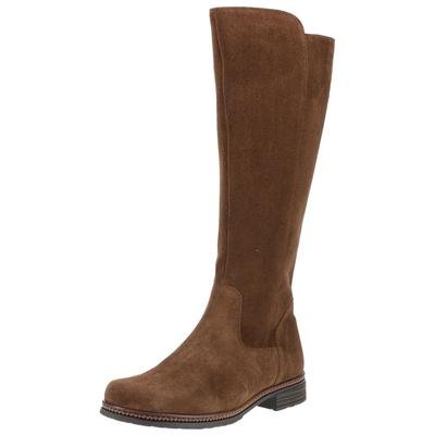Stiefel GABOR "Gabor Stiefel Veloursleder", Damen, Gr. 38, braun (whisky), Veloursleder, Schuhe Stiefel