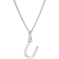 trendor 15210-U Damen-Halskette mit Buchstabe U Anhänger Silber 925, 45 cm