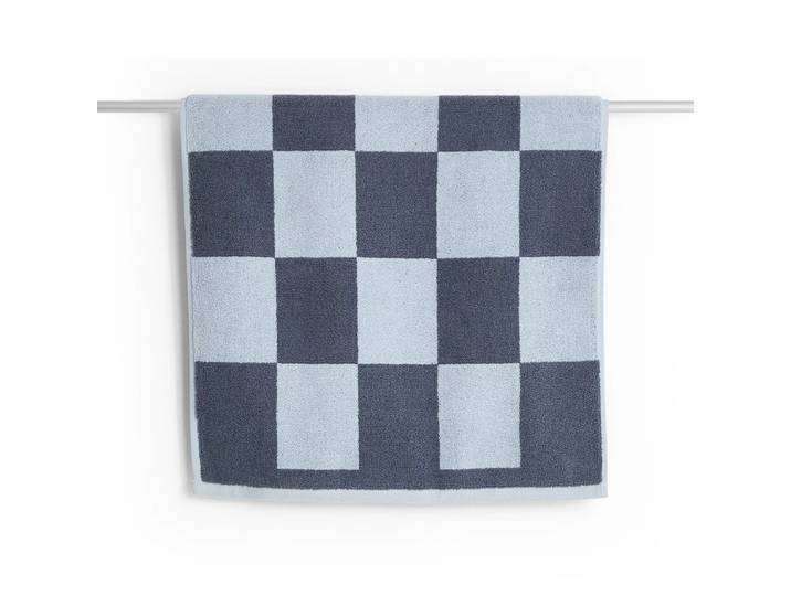 HAY - Check Badematte, 50 x 90 cm, steel blue