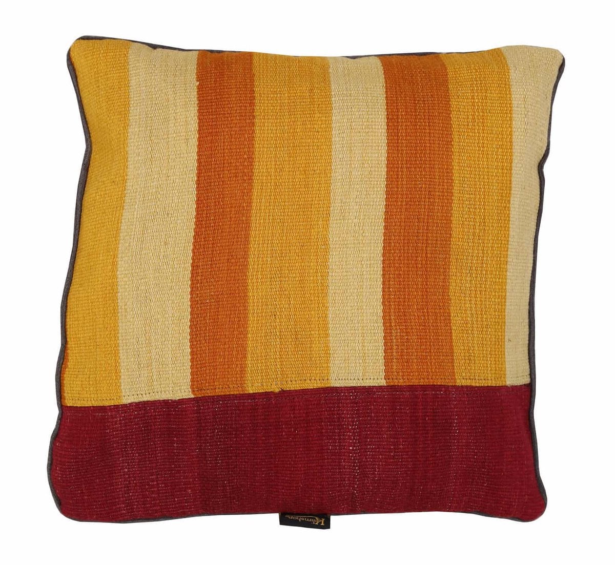 Handgeweven Kelim Afghaanse Wollen Kussenhoes - Multicolour - 45 x 45 cm