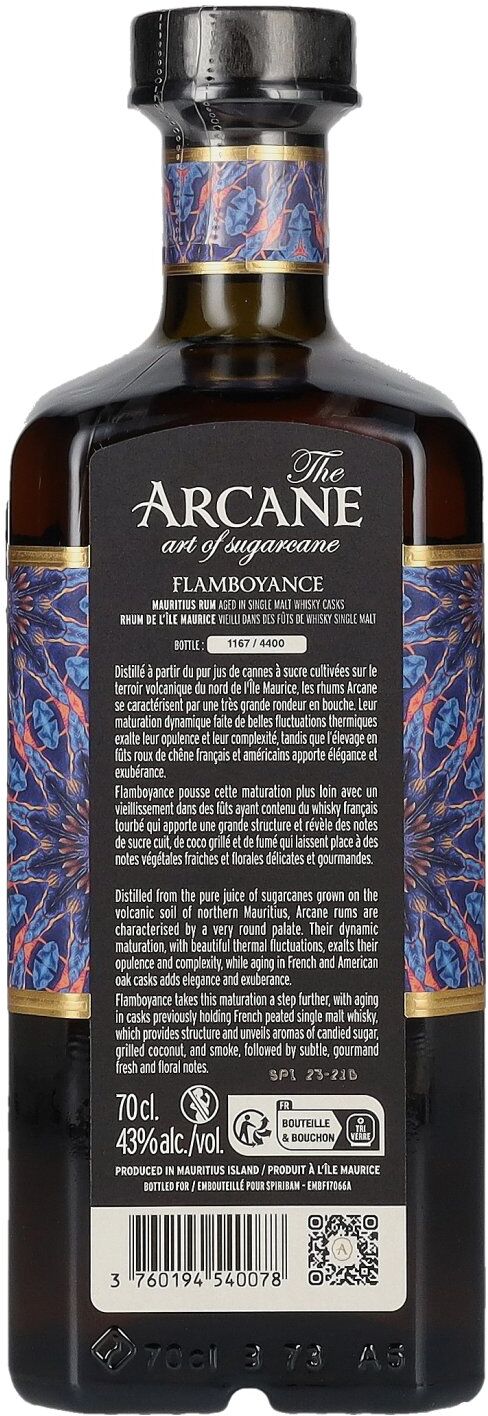 Arcane Rum The Arcane FLAMBOYANCE Single Cask Rum 43% Vol. 0,7l