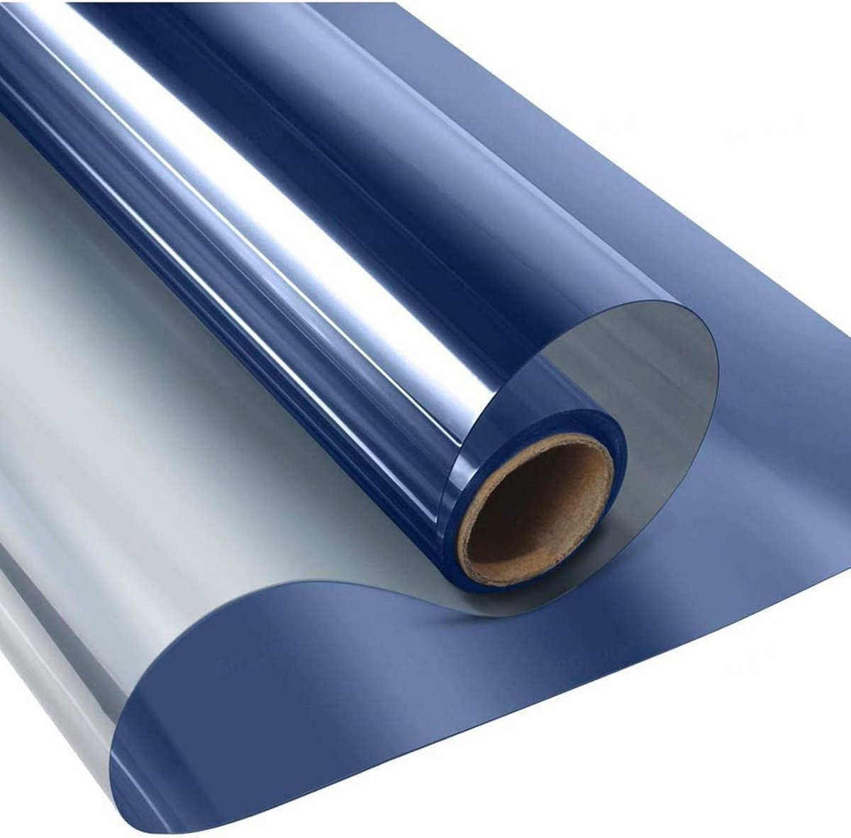 Zelfklevende privacy zonwerende raamfolie met spiegaleffect, 60 x 120 cm