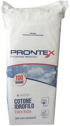 SAFETY SpA Prontex Cotone Idrofilo 250g - Uso Sanitario, Cosmetico e Pediatrico