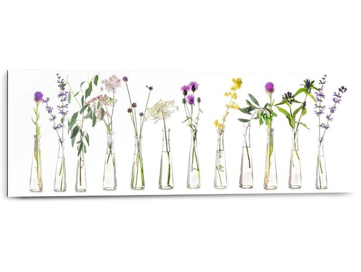 Wandbild REINDERS Wandbild Blumen Sommer - Natur - Grün , weiss (farbe bild(er): weiß), B:90cm H:30cm, MDF, Bilder, Wandbild