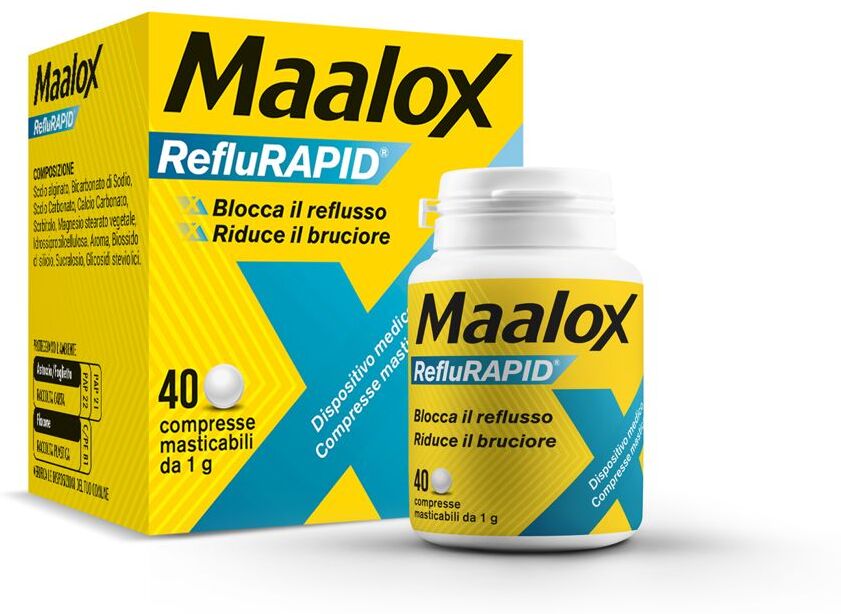 OPELLA HEALTHCARE ITALY Srl Sanofi, Maalox Reflurapid, 40 Compresse