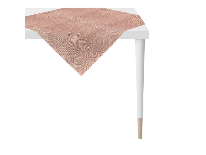 Mitteldecke APELT 5470 , bordeaux, B:85cm L:85cm, Baumwolle, Polyester, Tischdecken, Mitteldecke, grafische Linen / Uni