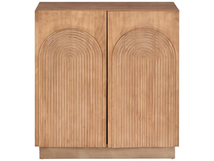 Mid.you Kommode, Natur, Holz, Tanne, furniert, 2 Fächer, 80x88x31 cm, Holzmöbel, Kleinmöbel Holz, Holzkommoden