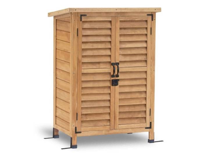 MCombo Armoire de jardin Armoire à outils 0690 bois résistant aux intempéries verrouillable