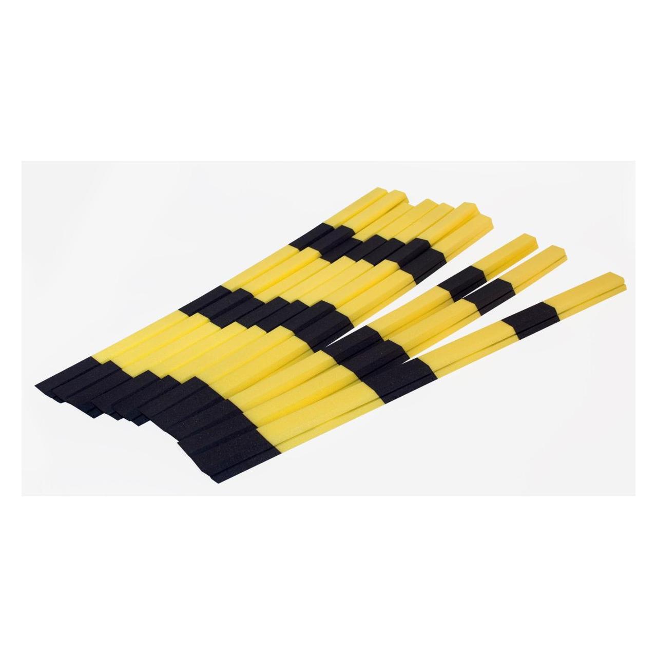Brady Kantenschutz - Trapez (b), Schwarz & Gelb, 660 x 28 x 29mm, nicht klebend (10 St. je Packung (225023)