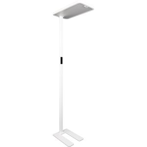 Rolf-Kern Stehlampe Office Pro, LED, silber, 197 cm, 9600 Lumen, 100 Watt, dimmbar mit Licht- & Bewegungssensor