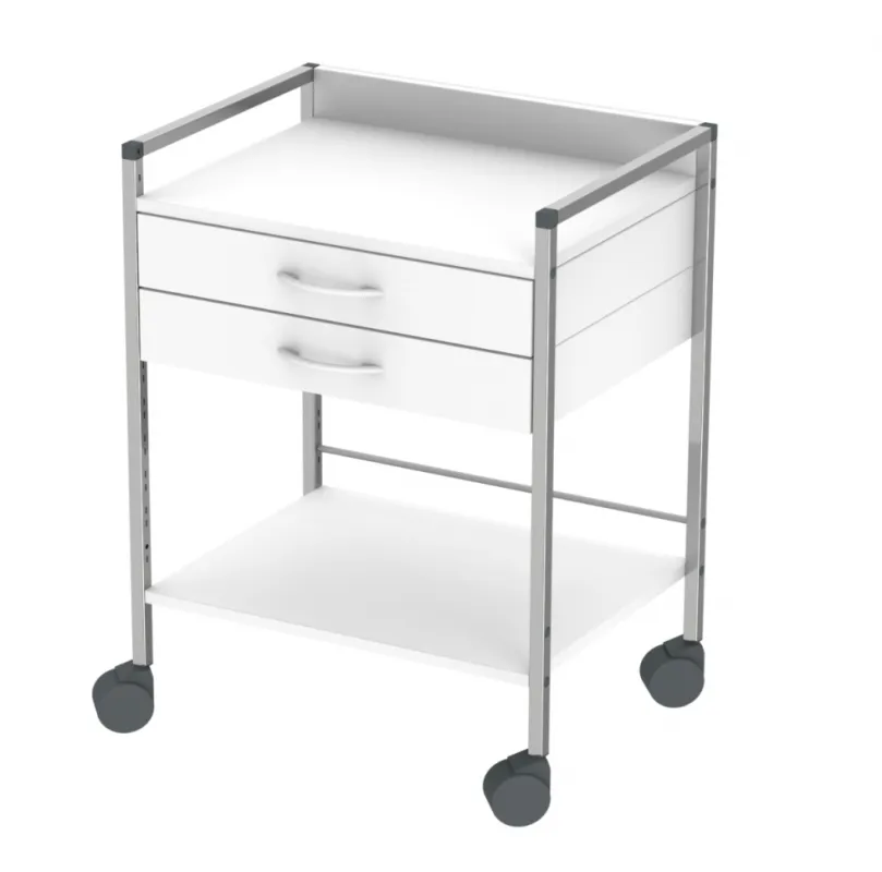HAEBERLE GmbH + Co. KG Haeberle Variocar 60, verchromtes Gestell 2 Schubladen 8072