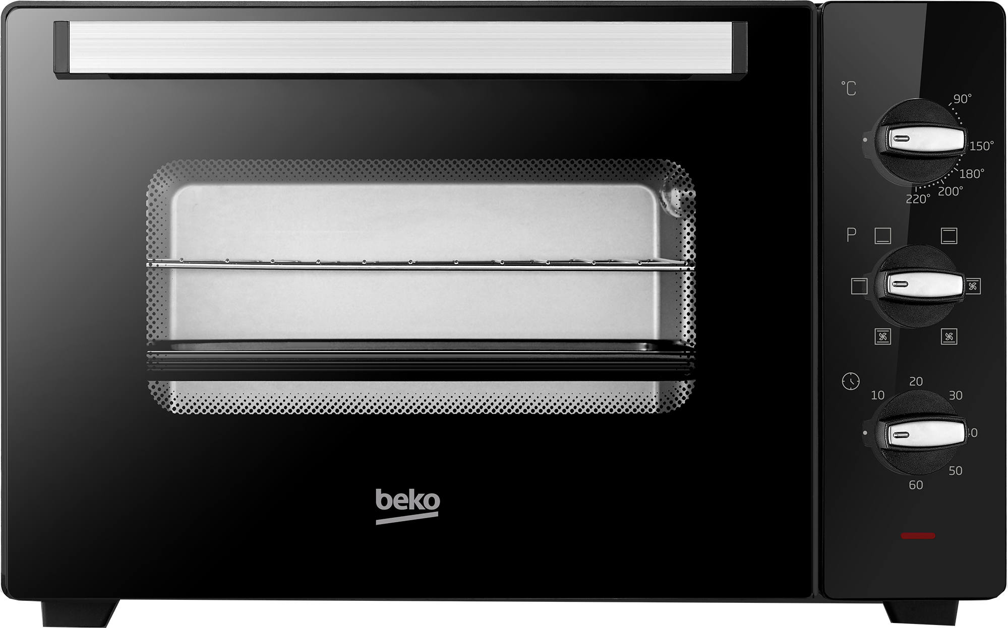Beko Forno El 38L 1600W Timer 4Funz Nero