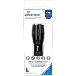 MediaRange Taschenlampe mit Powerbank