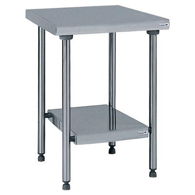 Tournus Ausstattung Zentraler Edelstahltisch mit festem Bodenregal Länge 700 mm Tournus - 424970
