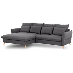 Exxpo by Gala Ecksofa Walker Stoff Grau Anthrazit