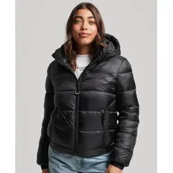 Superdry für Damen. W5011590A Sport Steppjacke Sport schwarz (M), Lässig, Nachhaltig, Recyceltes Nylon