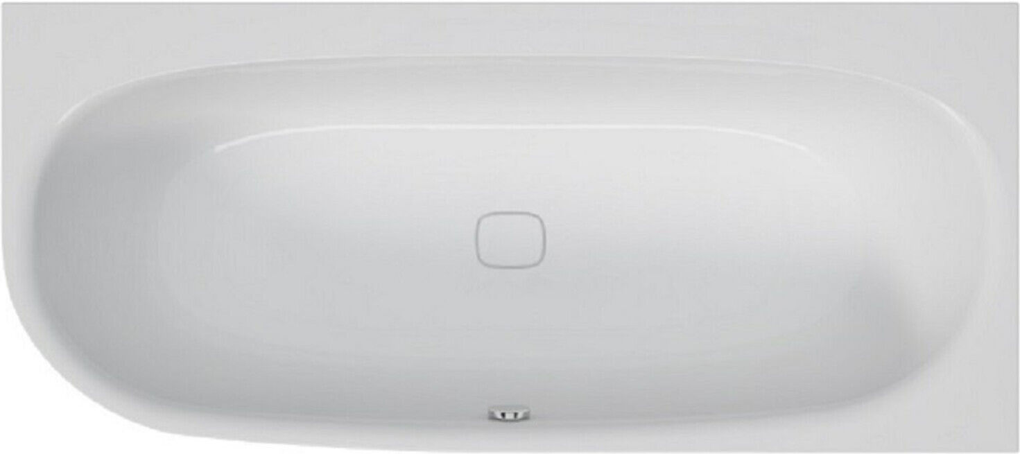 Hoesch Eck-Badewanne iSENSI 190x90cm, 235 l, rechte Ausführung, weiß (3842.010)