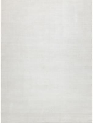 Exquisite Rugs Martelli Modern handloomed Silky Nylon White Area Rug