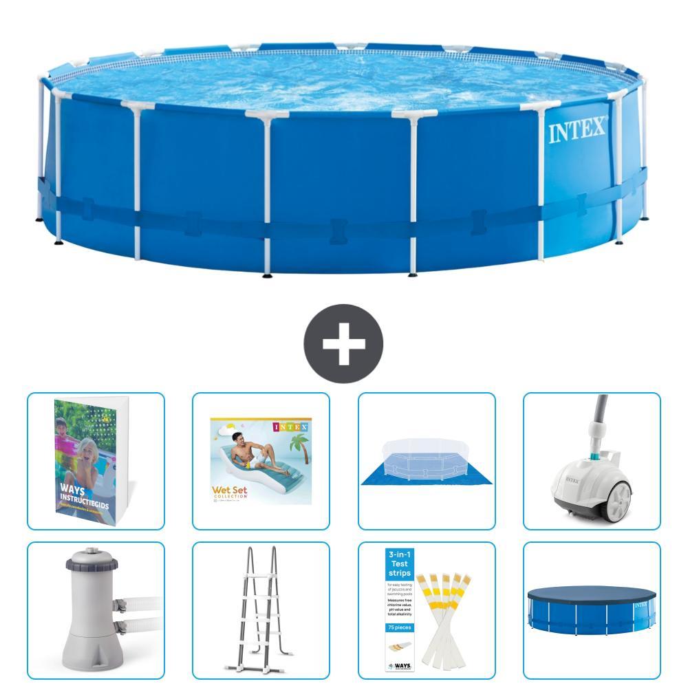 Frame Pool Rund - 457x122 cm - 7-teilig S584
