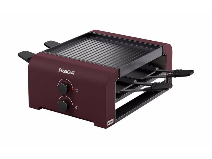 Stöckli PizzaGrill 4 Connect Merlot Red – Raclette Ofen/Raclette Grill