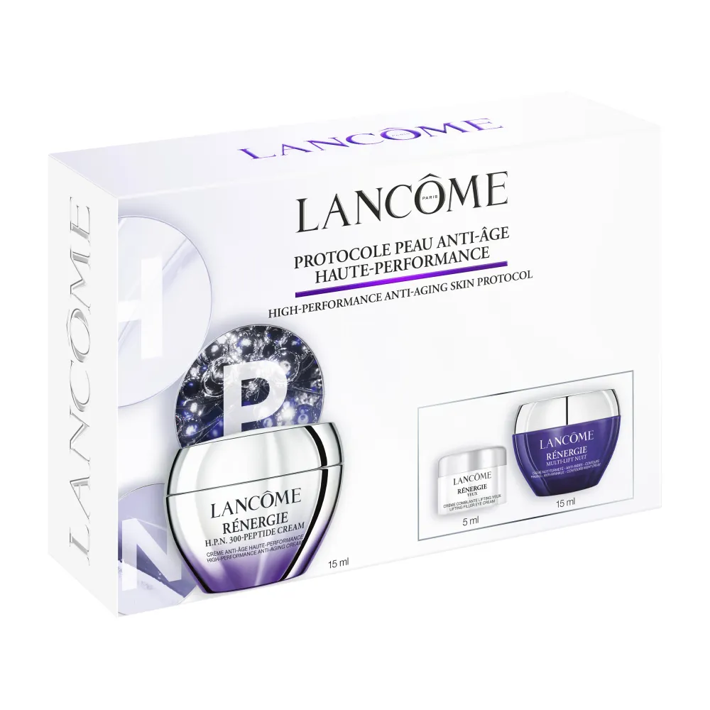 LANCÔME - Coffret Renergie Coffret pour Femme Crème Rénergie H.P.N. 300-Peptide 15ml + 2 produits - Kapao Parfumerie en ligne française