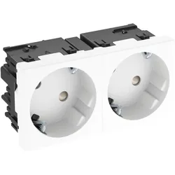 OBO Bettermann, Steckdose, OBO STD-D3SC RW2 Steckdose 33°, 2-fach Schutzkontakt, Connect 45