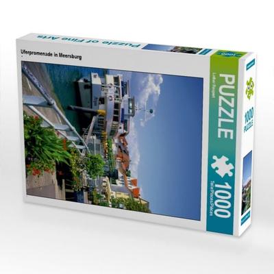 CALVENDO Puzzle Uferpromenade in Meersburg | 1000 Teile Lege-Größe 64x48cm Foto-Puzzle für glückliche Stunden