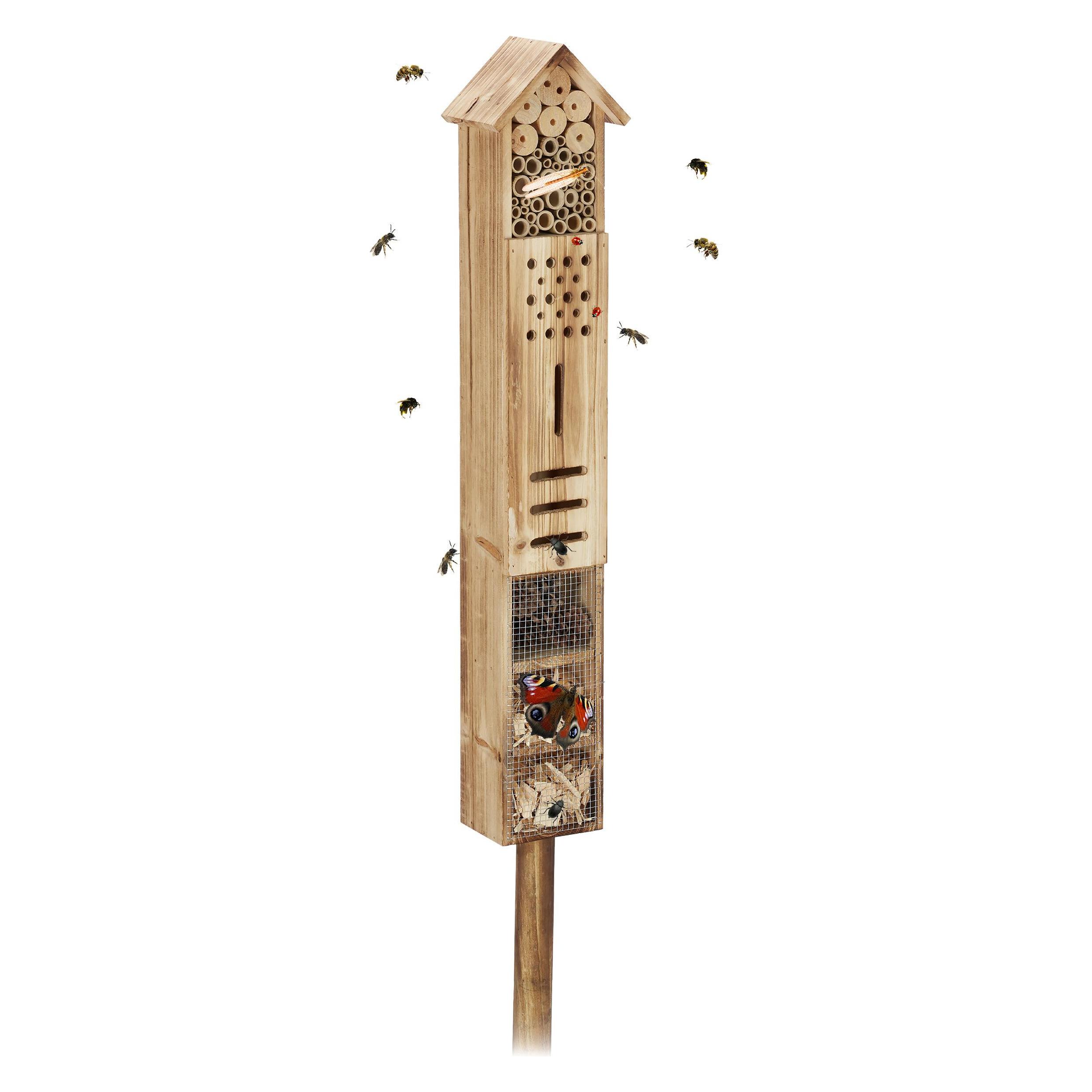 Relaxdays Insektenhotel (Florfliegen, Marienkäfer, Schmetterlinge, Wildbienen) (4052025459277)
