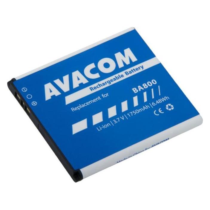 Avacom Akku für Sony Ericsson Mobiltelefon / Li- ION / 3,7V / 1750mAh / Ersatz BA800 (GSSO-BA800-S1750)