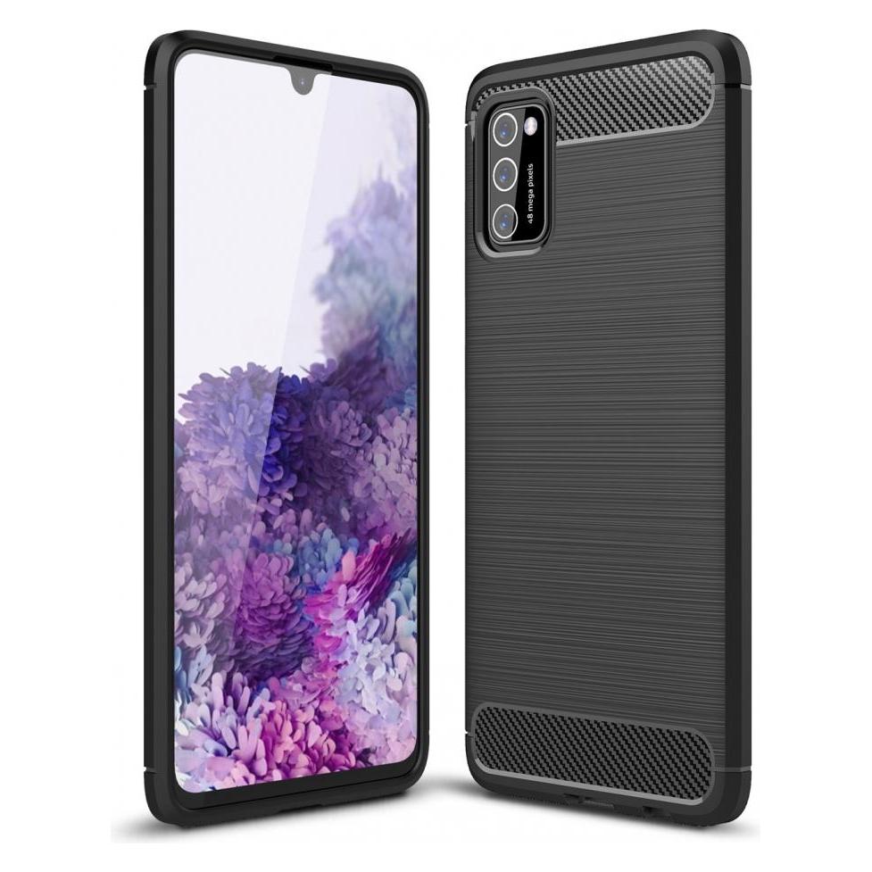 Screenguard Samsung Galaxy A41 Hülle Carbon Brushed Soft TPU (Samsung Galaxy A41) (00026317)