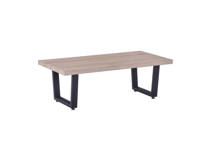 Mid.you Couchtisch, Natur, Schwarz, Metall, quadratisch, Kufe, 60x40x120 cm, Wohnzimmer, Wohnzimmertische, Couchtische