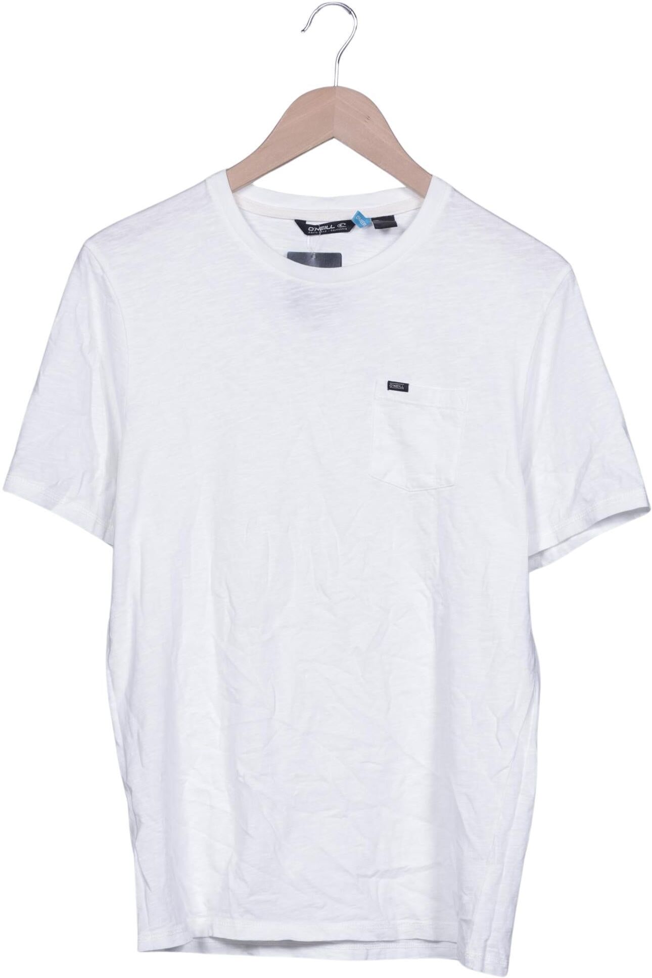 O Neill Herren T-Shirt, Weiß, Gr. S, Baumwolle - Second Hand