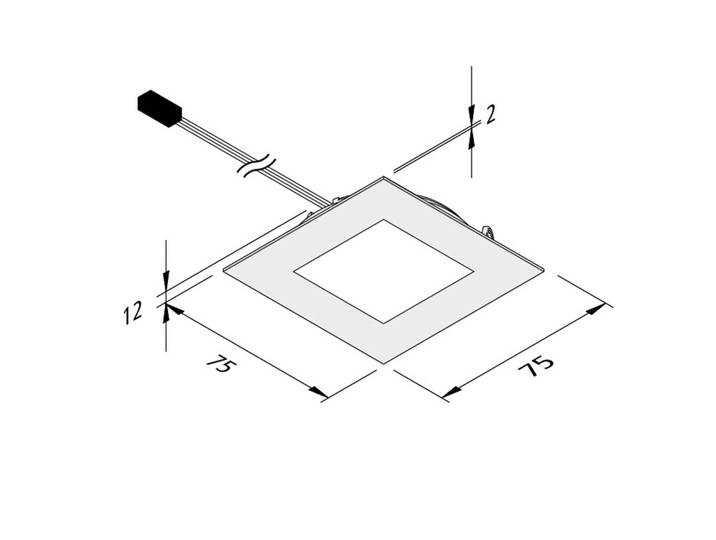Hera LED-leuchte Dynamic FAQ 68 stahl 3W CCT, alu / grau / zink, für Wohn- / Esszimmer, Kunststoff, Modern,